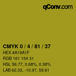 Color code: CMYK 0 / 4 / 81 / 37 | qconv.com