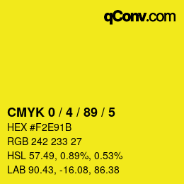 Color code: CMYK 0 / 4 / 89 / 5 | qconv.com