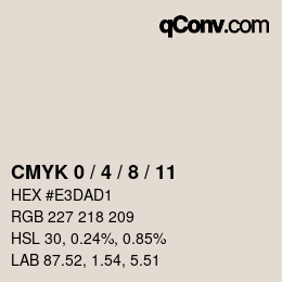 カラーコード: CMYK 0 / 4 / 8 / 11 | qconv.com