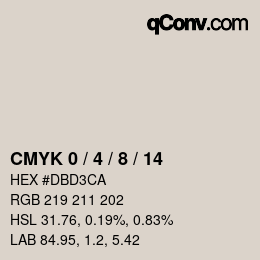 カラーコード: CMYK 0 / 4 / 8 / 14 | qconv.com