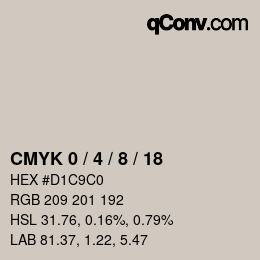 Color code: CMYK 0 / 4 / 8 / 18 | qconv.com