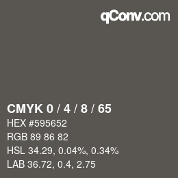 Código de color: CMYK 0 / 4 / 8 / 65 | qconv.com
