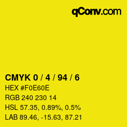 Color code: CMYK 0 / 4 / 94 / 6 | qconv.com