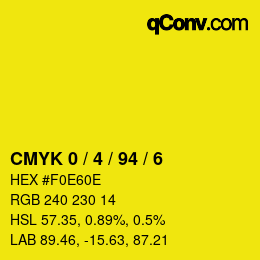 Color code: CMYK 0 / 4 / 94 / 6 | qconv.com