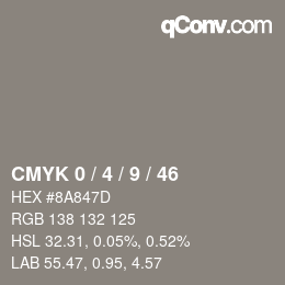 Color code: CMYK 0 / 4 / 9 / 46 | qconv.com