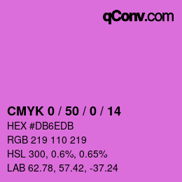 カラーコード: CMYK 0 / 50 / 0 / 14 | qconv.com