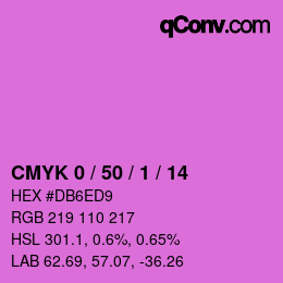 Código de color: CMYK 0 / 50 / 1 / 14 | qconv.com