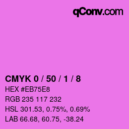 Farbcode: CMYK 0 / 50 / 1 / 8 | qconv.com