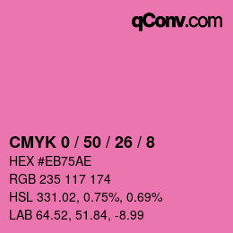 Color code: CMYK 0 / 50 / 26 / 8 | qconv.com