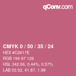 Color code: CMYK 0 / 50 / 35 / 24 | qconv.com