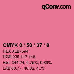 Color code: CMYK 0 / 50 / 37 / 8 | qconv.com