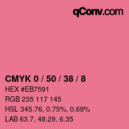 Color code: CMYK 0 / 50 / 38 / 8 | qconv.com