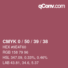 Color code: CMYK 0 / 50 / 39 / 38 | qconv.com