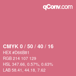 Color code: CMYK 0 / 50 / 40 / 16 | qconv.com