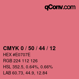 Color code: CMYK 0 / 50 / 44 / 12 | qconv.com