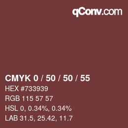 Color code: CMYK 0 / 50 / 50 / 55 | qconv.com