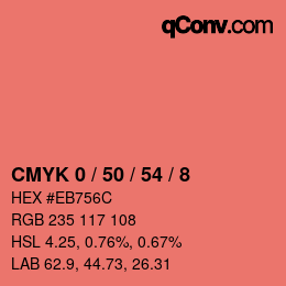 Color code: CMYK 0 / 50 / 54 / 8 | qconv.com