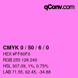Color code: CMYK 0 / 50 / 6 / 0 | qconv.com