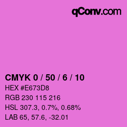 Color code: CMYK 0 / 50 / 6 / 10 | qconv.com