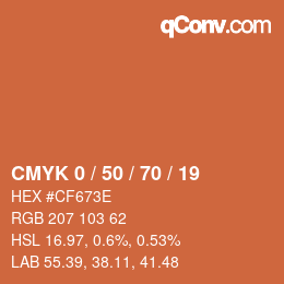 Color code: CMYK 0 / 50 / 70 / 19 | qconv.com