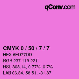 Color code: CMYK 0 / 50 / 7 / 7 | qconv.com