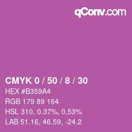 Color code: CMYK 0 / 50 / 8 / 30 | qconv.com
