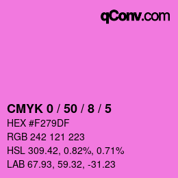 Color code: CMYK 0 / 50 / 8 / 5 | qconv.com