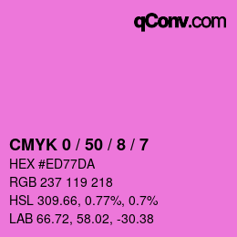 Color code: CMYK 0 / 50 / 8 / 7 | qconv.com