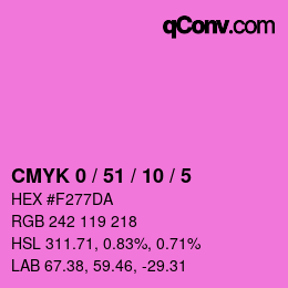 Color code: CMYK 0 / 51 / 10 / 5 | qconv.com