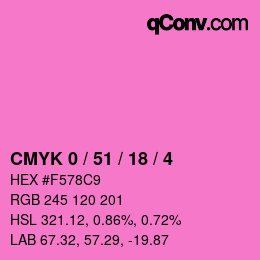 Color code: CMYK 0 / 51 / 18 / 4 | qconv.com