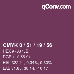 Color code: CMYK 0 / 51 / 19 / 56 | qconv.com