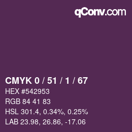 Color code: CMYK 0 / 51 / 1 / 67 | qconv.com