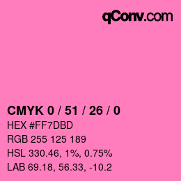 Color code: CMYK 0 / 51 / 26 / 0 | qconv.com