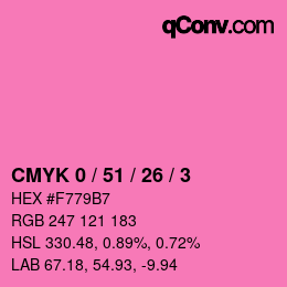 Color code: CMYK 0 / 51 / 26 / 3 | qconv.com