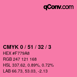 Color code: CMYK 0 / 51 / 32 / 3 | qconv.com