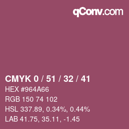 Color code: CMYK 0 / 51 / 32 / 41 | qconv.com