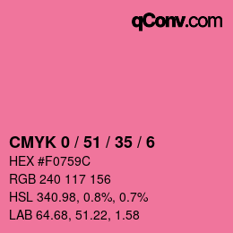 Color code: CMYK 0 / 51 / 35 / 6 | qconv.com