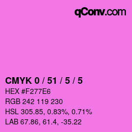 Color code: CMYK 0 / 51 / 5 / 5 | qconv.com