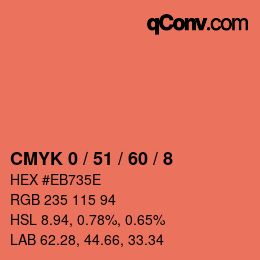 Color code: CMYK 0 / 51 / 60 / 8 | qconv.com