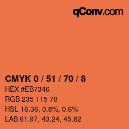 Color code: CMYK 0 / 51 / 70 / 8 | qconv.com