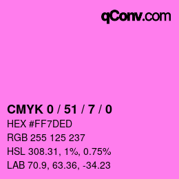 Color code: CMYK 0 / 51 / 7 / 0 | qconv.com