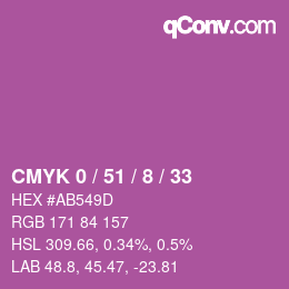 Color code: CMYK 0 / 51 / 8 / 33 | qconv.com