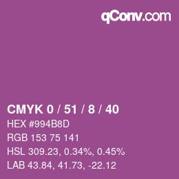 Color code: CMYK 0 / 51 / 8 / 40 | qconv.com