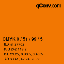 Color code: CMYK 0 / 51 / 99 / 5 | qconv.com