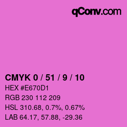 Color code: CMYK 0 / 51 / 9 / 10 | qconv.com