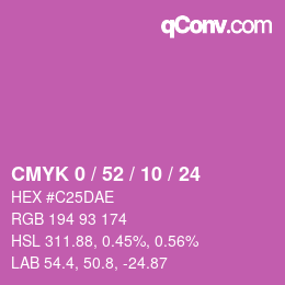 Color code: CMYK 0 / 52 / 10 / 24 | qconv.com