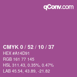 Color code: CMYK 0 / 52 / 10 / 37 | qconv.com