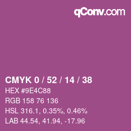 Código de color: CMYK 0 / 52 / 14 / 38 | qconv.com
