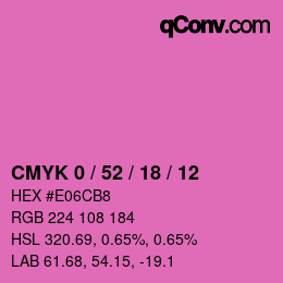 Color code: CMYK 0 / 52 / 18 / 12 | qconv.com
