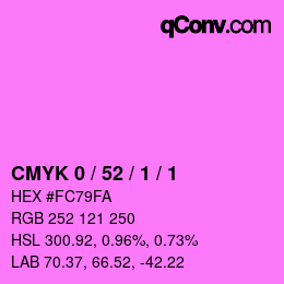 Color code: CMYK 0 / 52 / 1 / 1 | qconv.com